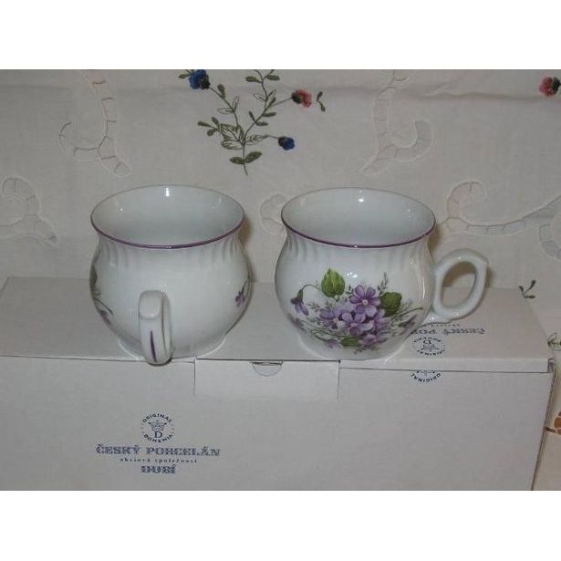 hrnek 290ml DARUME-FIALKY 8354 V1+V3, čes.porcelán