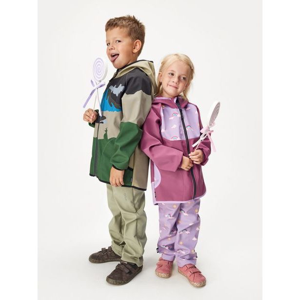 Dětská softshellová bunda s fleecem Basic, Černá, Sopka