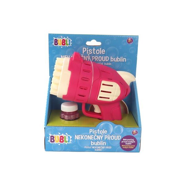 BUBLI Pistole Nekonečný proud bublin růžová