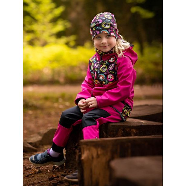 Unuo, Batolecí softshellové kalhoty s fleecem Street Strong, Fuchsiová