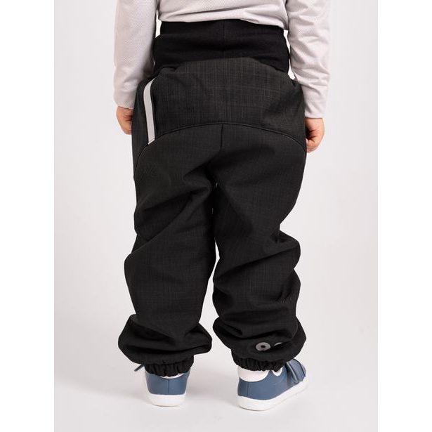 Unuo, Batolecí softshellové oteplovačky se sherpou Light, Černá Žíhaná