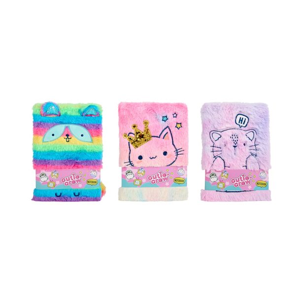 PLYŠOVÝ ZÁPISNÍK 15x20,5 cm