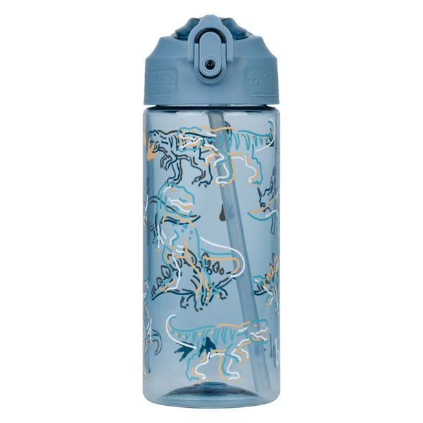 BAAGL Tritanová láhev na pití s brčkem Dino 500 ml