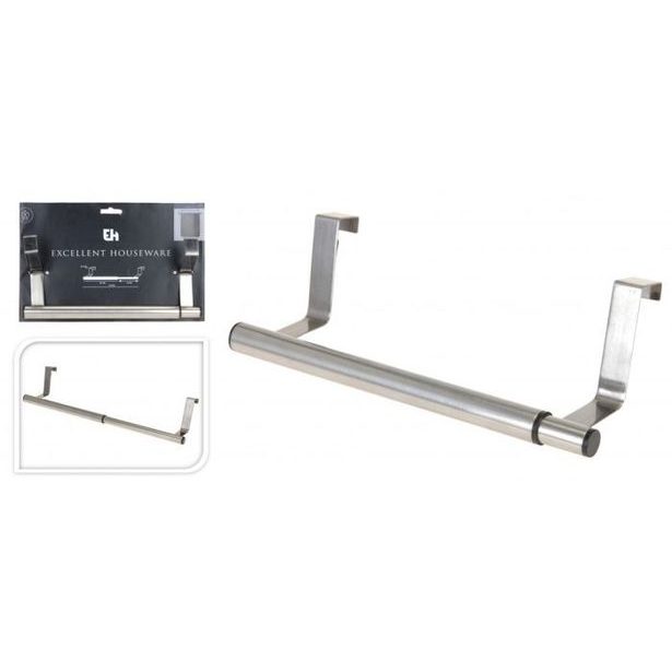 věšák na utěrky 25-40cm na dveře výsuvný, Cr