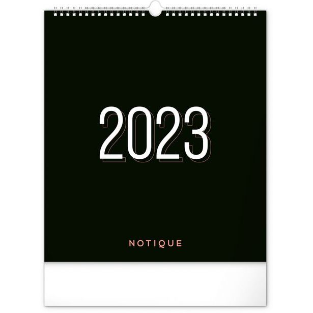 Nástenný plánovací kalendár Čierny 2023, 30 × 34 cm SK Baagl