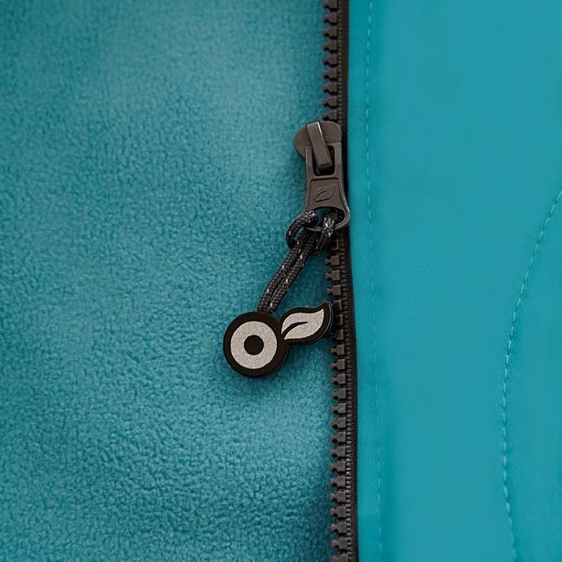 Unuo, Dětská softshellová bunda s fleecem, Sv. Smaragdová, Kouzelné stromy