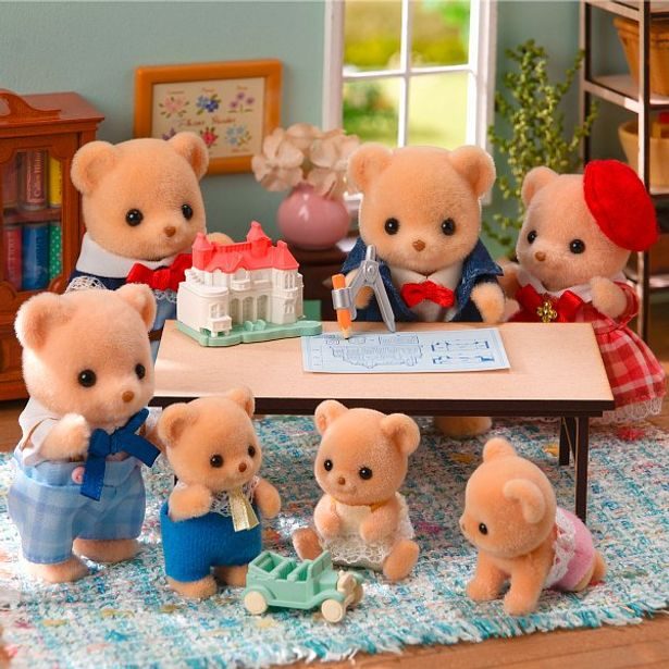 Sylvanian family Sušenkoví medvídci sestra a bratr na pikniku
