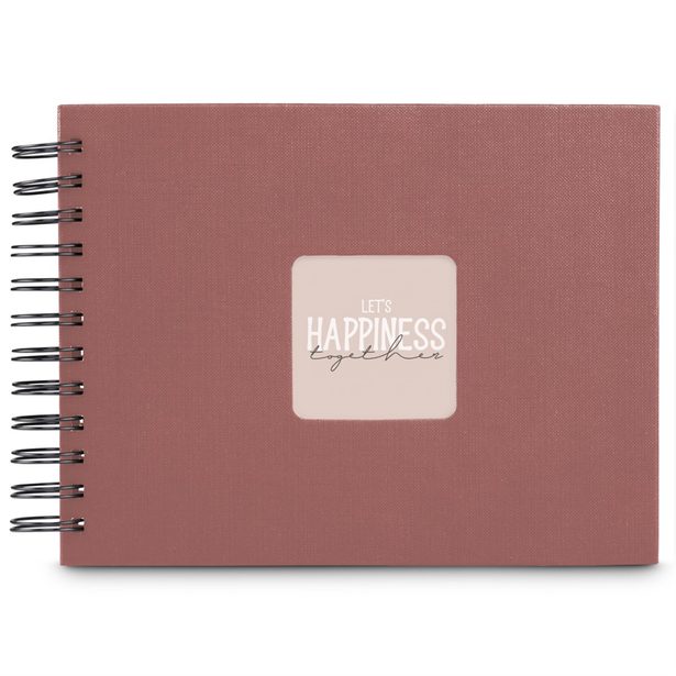 Hama album klasické spirálové FINE ART 24x17 cm, 50 stran, terra, černé listy