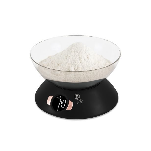 BERLINGERHAUS Váha kuchyňská s miskou Black Rose Collection BH-9620