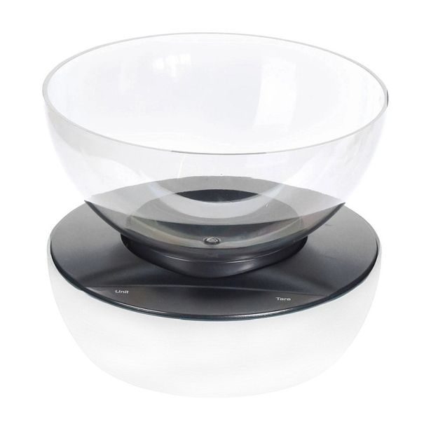 EXCELLENT HOUSEWARE Váha kuchyňská s mísou digitální 5 kg / 1,3 l bílá KO-103100000bila