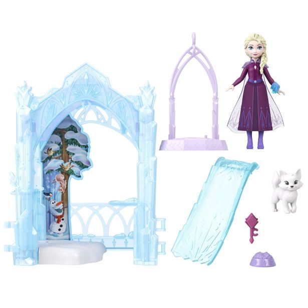 FROZEN MALÁ PANENKA ELSA A JEJÍ LEDOVÁ SKRÝŠ HERNÍ SET