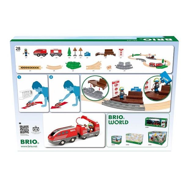 BRIO Vlaková sada s natahovacím vláčkem