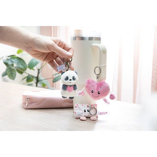 NICI NICI klíčenka Srdíčko Love růžové 8cm