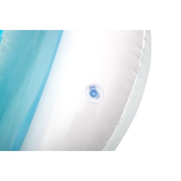 Nafukovací dvojitý kruh s madly modrý - 188x117 cm