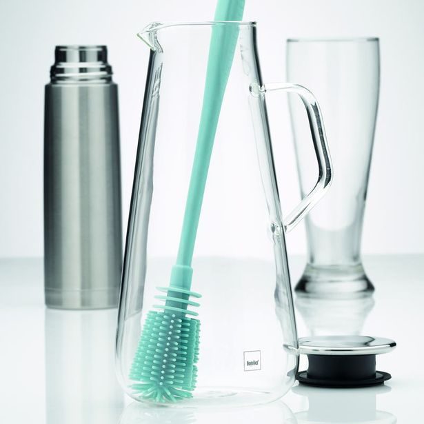 KELA Kartáč na čištění lahví SUSA 31 cm šedá KL-10057