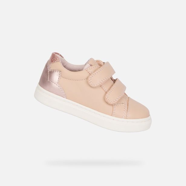 Starorůžové dívčí tenisky Geox Nashik