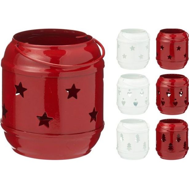 svícen-lucerna 8,5cm, kovová, mix druhů