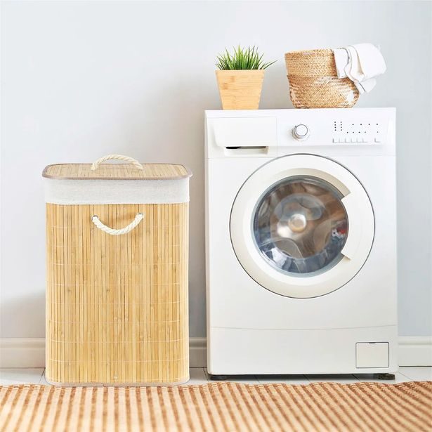 ALPINA Koš na prádlo bambus skládací přírodní 40x30x56cm ED-249795prir
