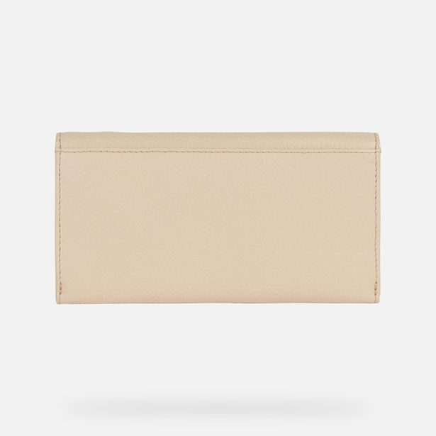 Krémová dámská peněženka Geox Wallet
