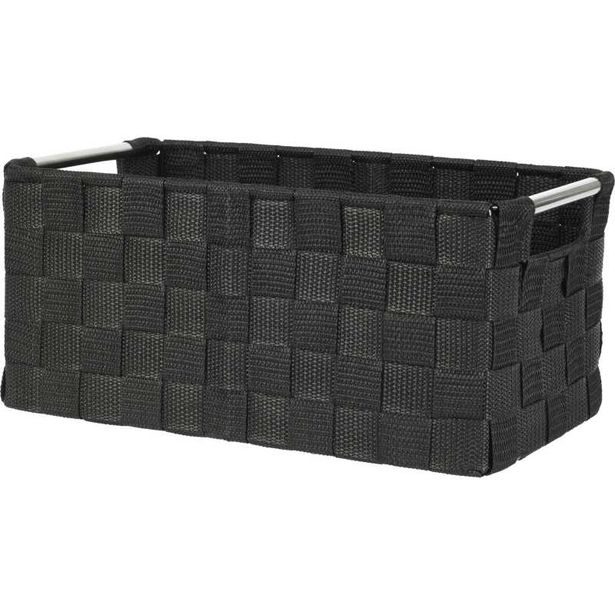 HOMESTYLING Sada úložných košíků s rukojeťmi 5 ks černá KO-MA1000630