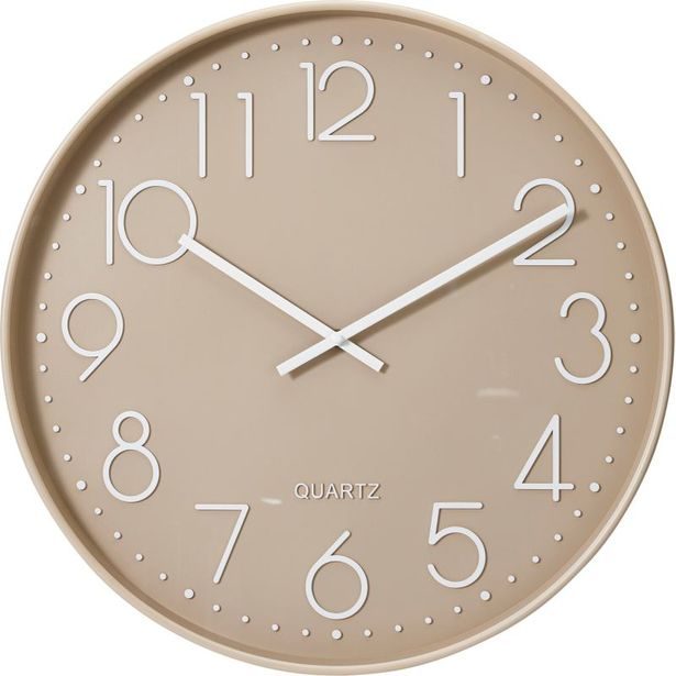 SEGNALE Nástěnné hodiny 50 cm barva taupe KO-837362520
