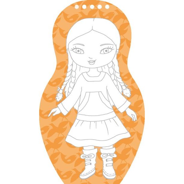 Obliekame eskimácke bábiky ANOUK – Maľovanky Baagl