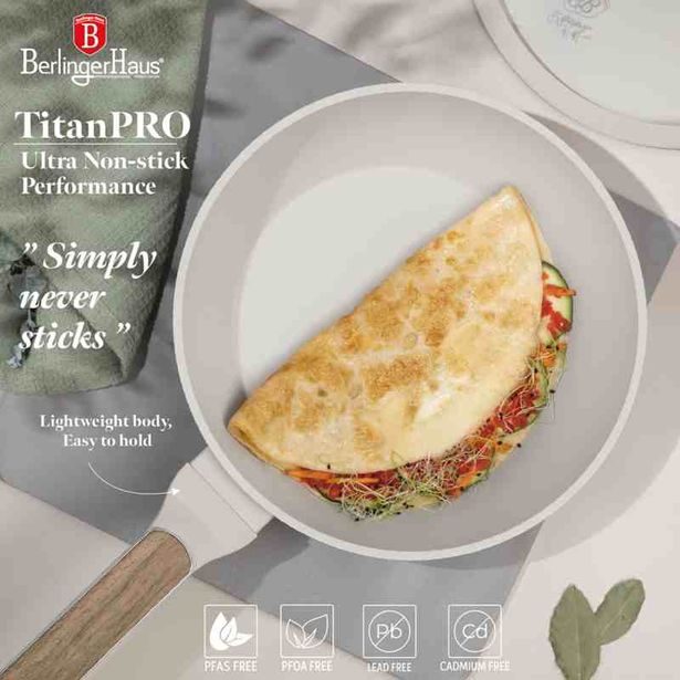 BERLINGERHAUS Pánev s poklicí s titanovým povrchem 24 cm Sahara Nordic Collection BH-8314