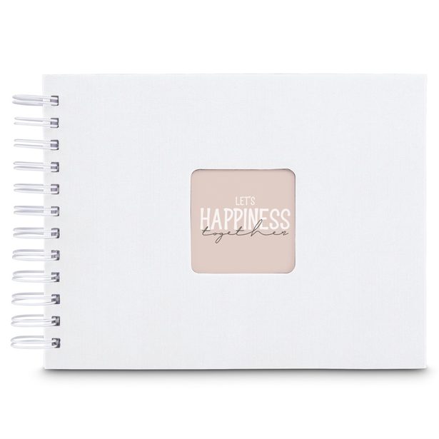 Hama album klasické spirálové FINE ART 24x17 cm, 50 stran, bílá, bílé listy