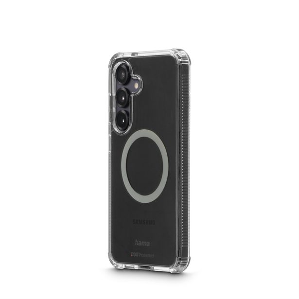 Hama Extreme Protect, kryt pro Samsung Galaxy S25, magnetický, D3O®, nežloutne, průhledný
