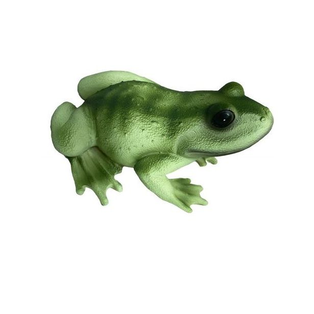 dekorace ŽÁBA sedící 12,5x18cm, v.8,7cm, DB, polyresin