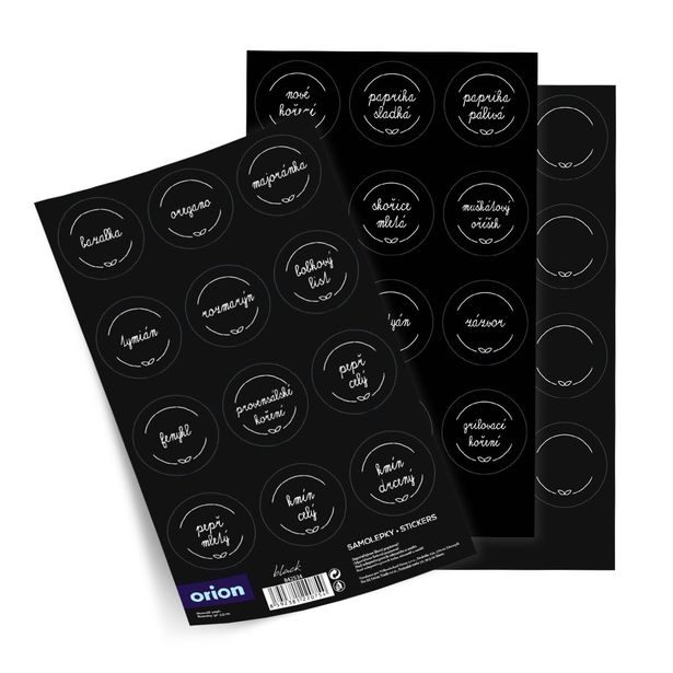 Samolepky na kořenky BLACK