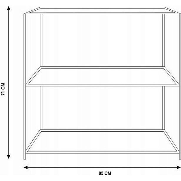 HOMESTYLING Úložný regál 2 police 85cm KO-DD1000560