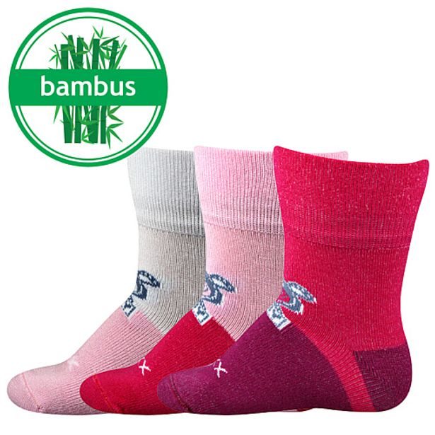 Klasické detské ponožky Sebík holka mix barev