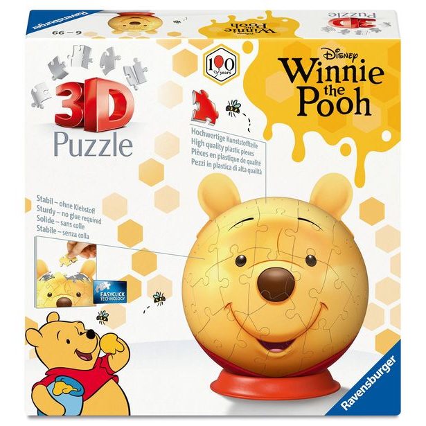 Puzzle ball s ušima Medvídek Pú
