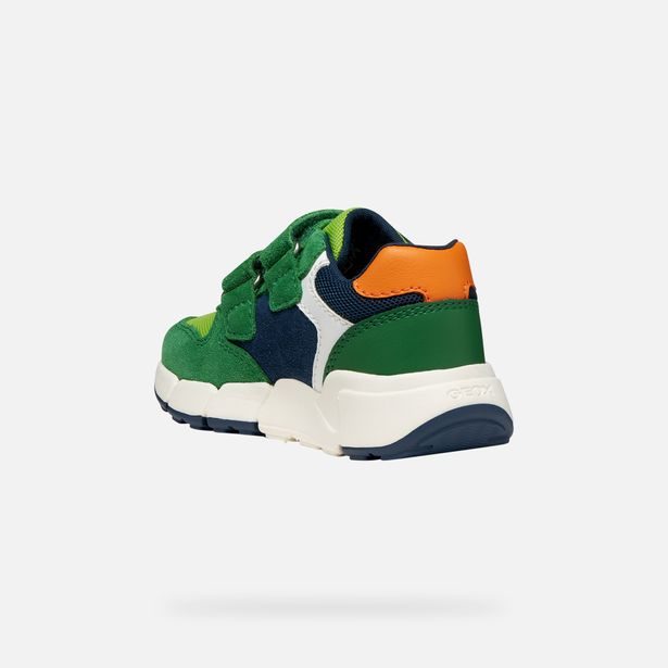 Zelené chlapecké tenisky Geox Flexyper Mini