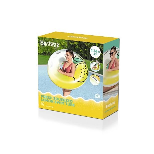 Bestway Nafukovací kruh Squeezed Lemon, průměr 114 cm