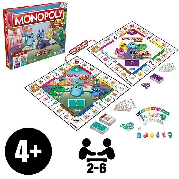 Hasbro gaming MONOPOLY Junior CZ verze