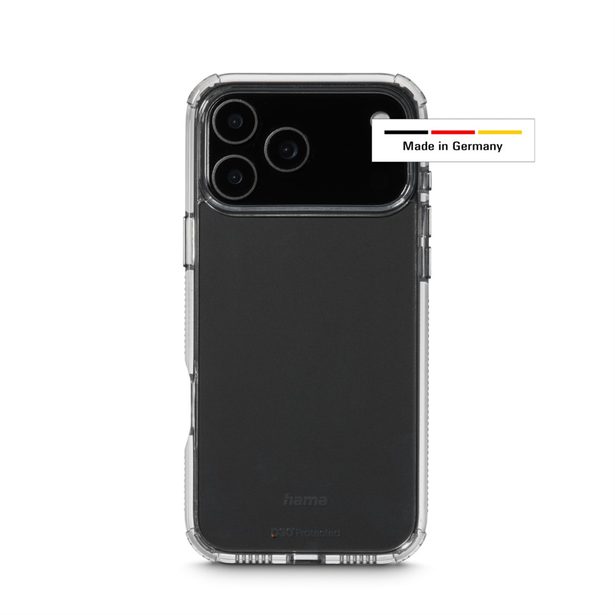 Hama Extreme Protect, kryt pro Apple iPhone 17 Pro Max, materiál D3O®, nežloutne, průhledný