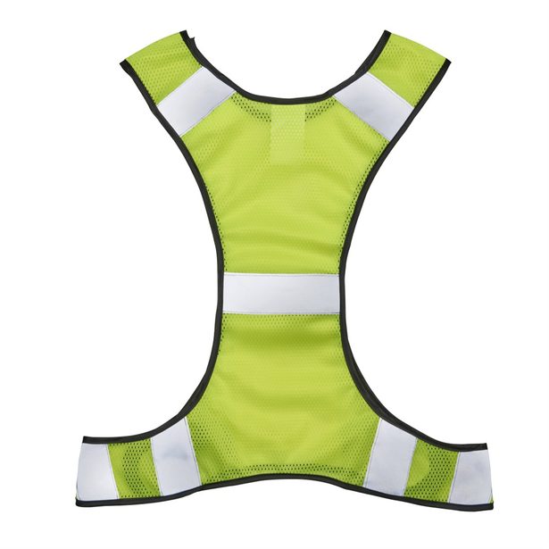 Hama reflexní vesta pro běžce/chodce/cyklisty, kapsa na zip, nastavitelná velikost, neonově žlutá