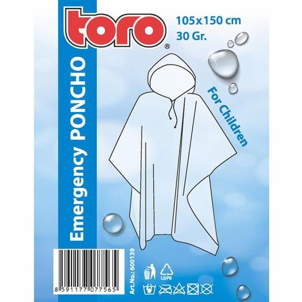TORO PONCHO PLÁŠTĚNKA PRO DĚTI, VEL: 105X150CM_hamashop