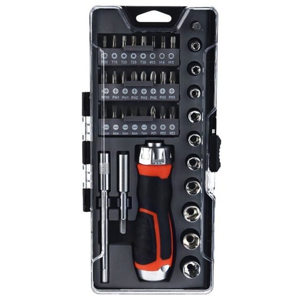 FX TOOLS Ráčna a šroubovák s nástavci sada 38 ks HARDEN KO-CR1001710