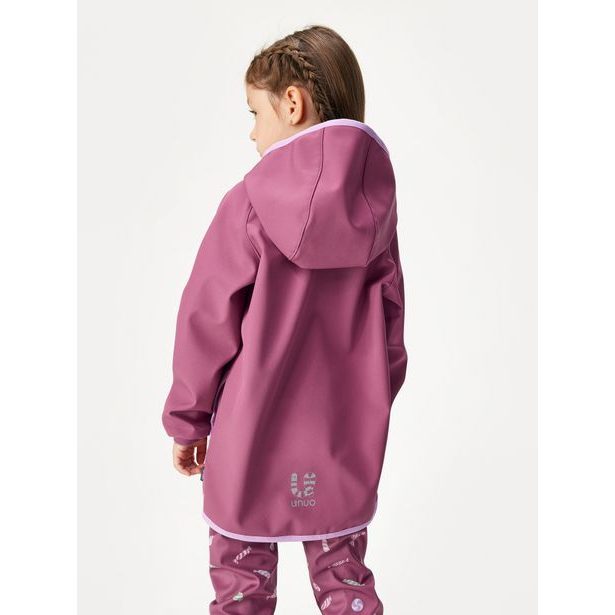 Dětská softshellová bunda s fleecem Basic, Švestková