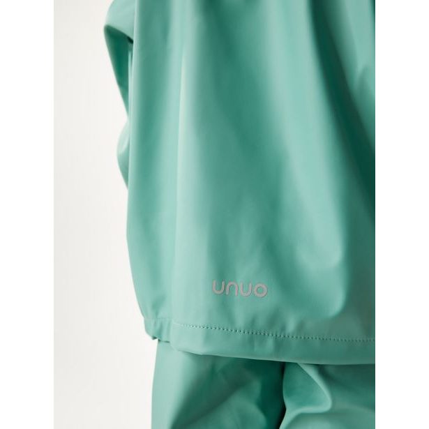 Unuo Dětská nepromokavá bunda bez zateplení, Zelená