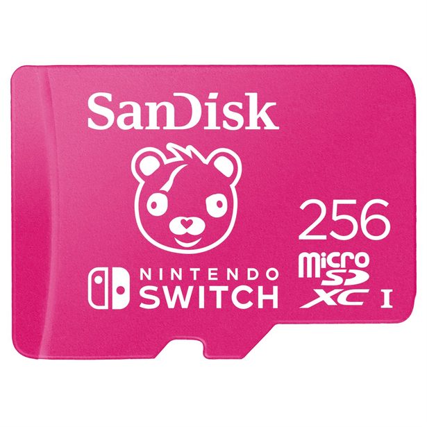 SanDisk Nintendo MicroSD UHS I Card - Fortnite Edition, Cuddle Team, 256 GB