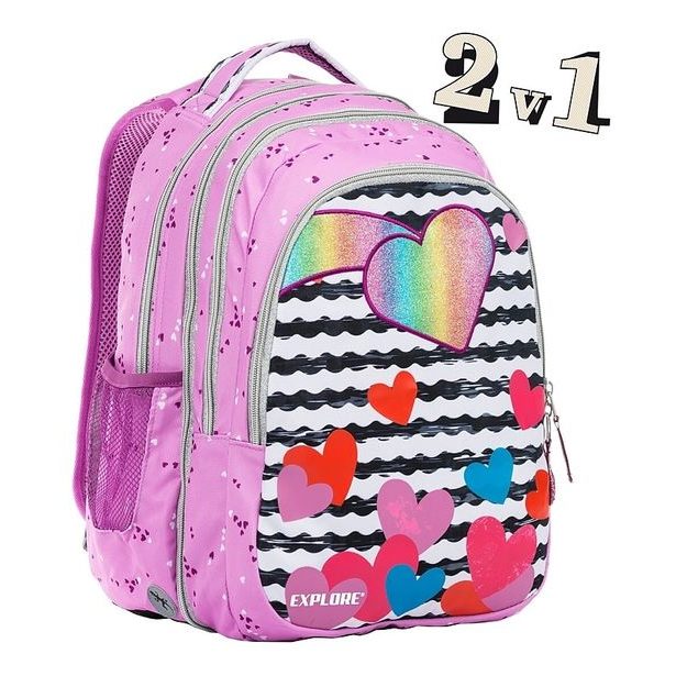 Školní batoh 2v1 ANNA Purple