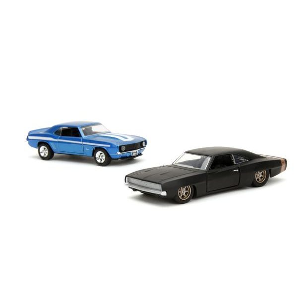Rychle a zběsile Twin Pack Chevrolet Camaro 1969 a Dodge Charge Wide Body 1968, 1:32 Wave 2/1
