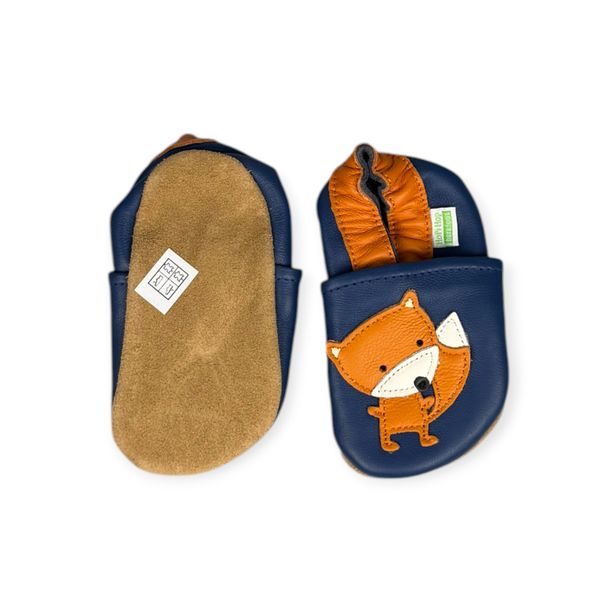 Hopi Hop Barefoot kožené capáčky - liška modrá