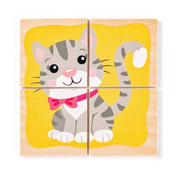 WOODY Minipuzzle - Zvířátka