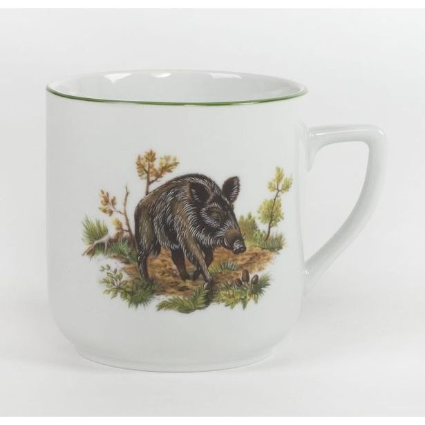 hrnek 400ml PĚTKA-PODH.ZVĚŘ, čes.porcelán