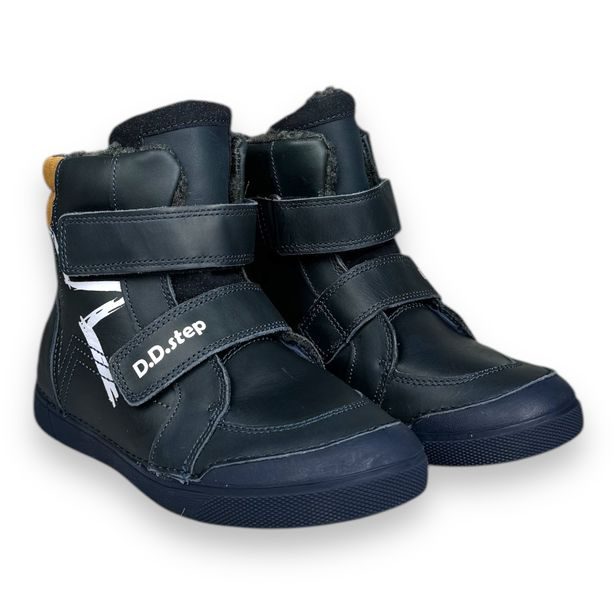 DDstep dětské zimní barefoot boty - Tmavě modré